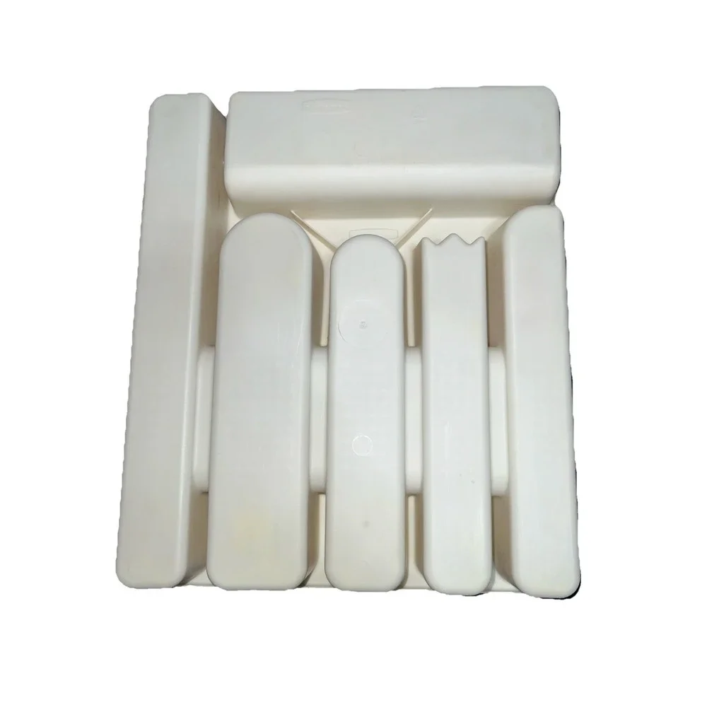 Vintage Rubbermaid 2925 Biege Silverware Tray Drawer Organizer‎ Spoon Fork Knife